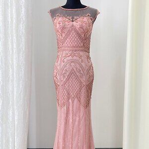 Illusion Neck Sheath Shape Prom Dress AC7001